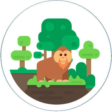 Palm Oil Detectives Cropped white outline logo