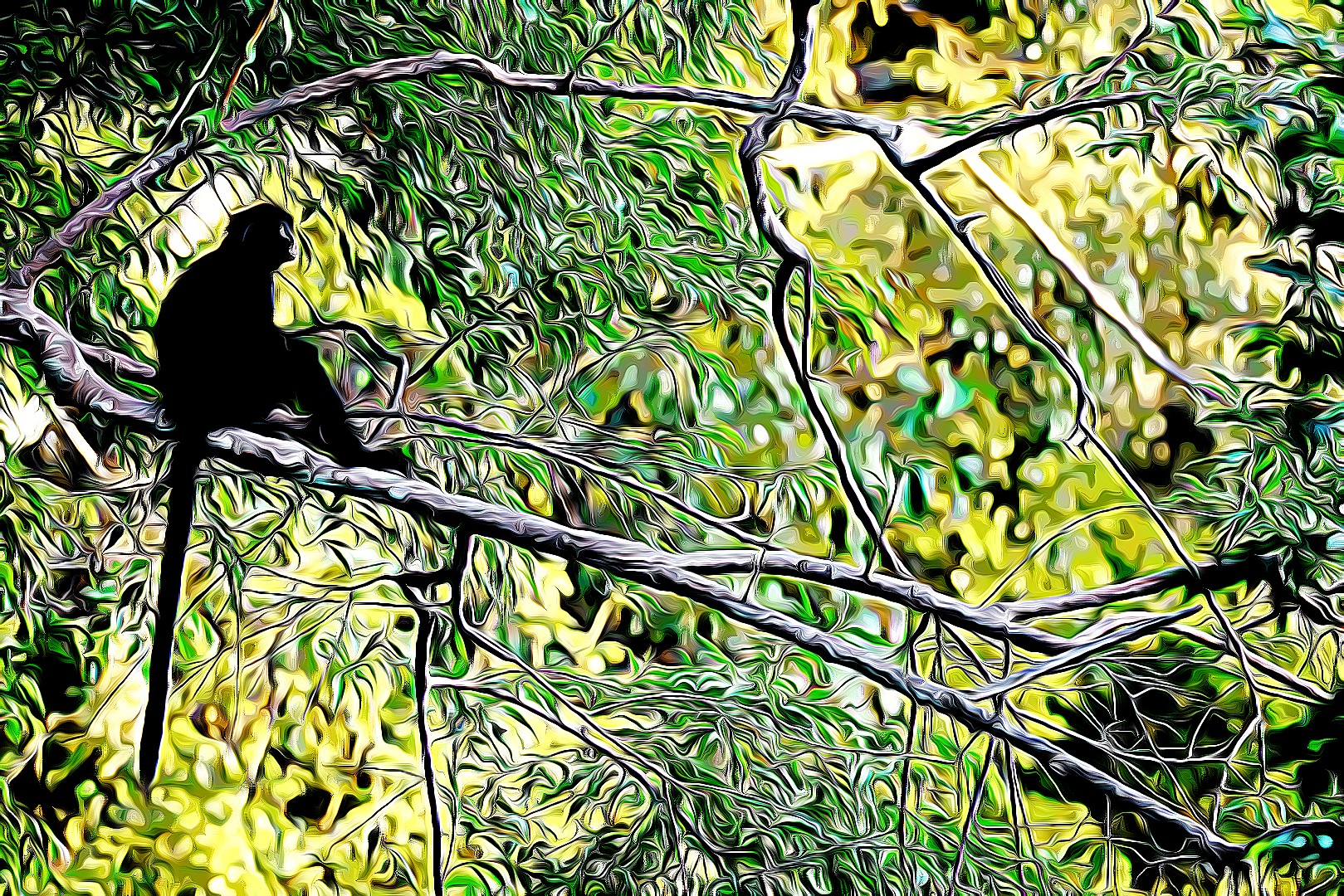 The Banded Langur Presbytis femoralis
