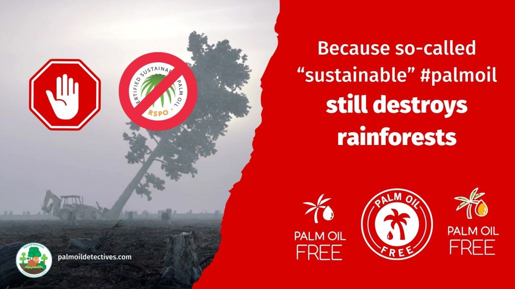 Palm oil free cleaning - All palm oil causes deforestation! 