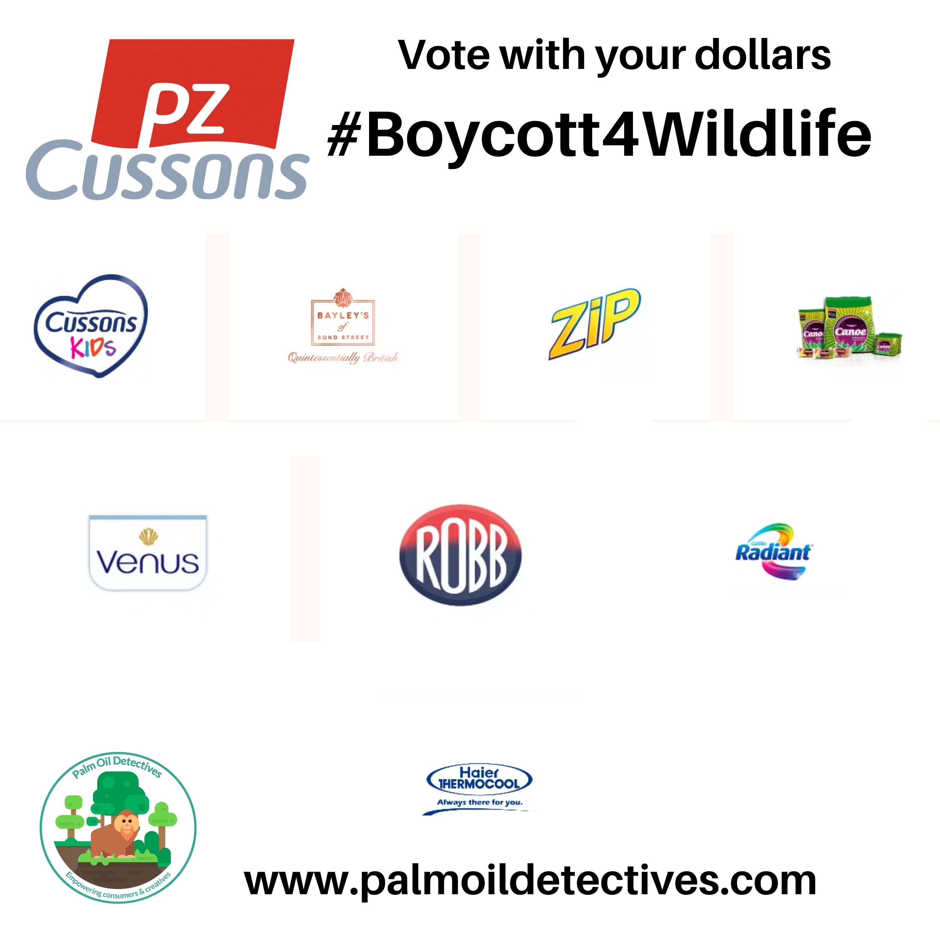 PZ Cussons Boycott 4 Wildlife Palm Oil Deforestation 2