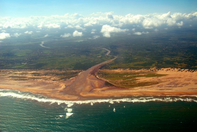 The Tana river in Kenya home of the Tana River Mangabey Cercocebus galeritus