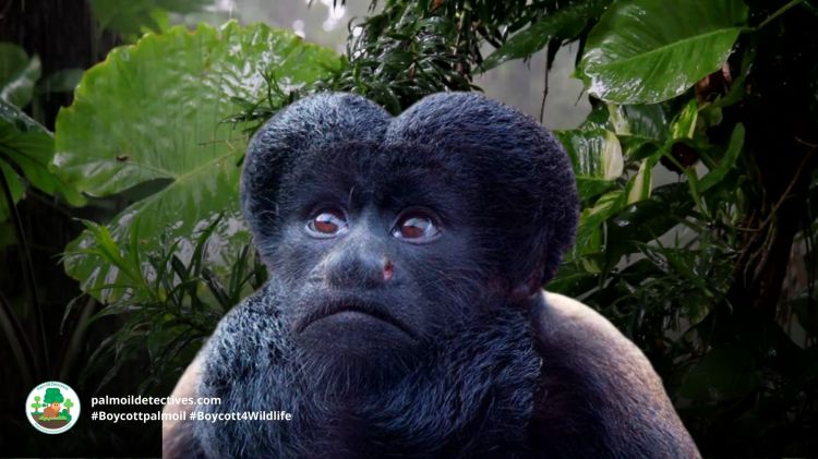 Black Bearded Saki Chiropotes satanas