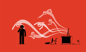 Stock image - online harassment and stalking