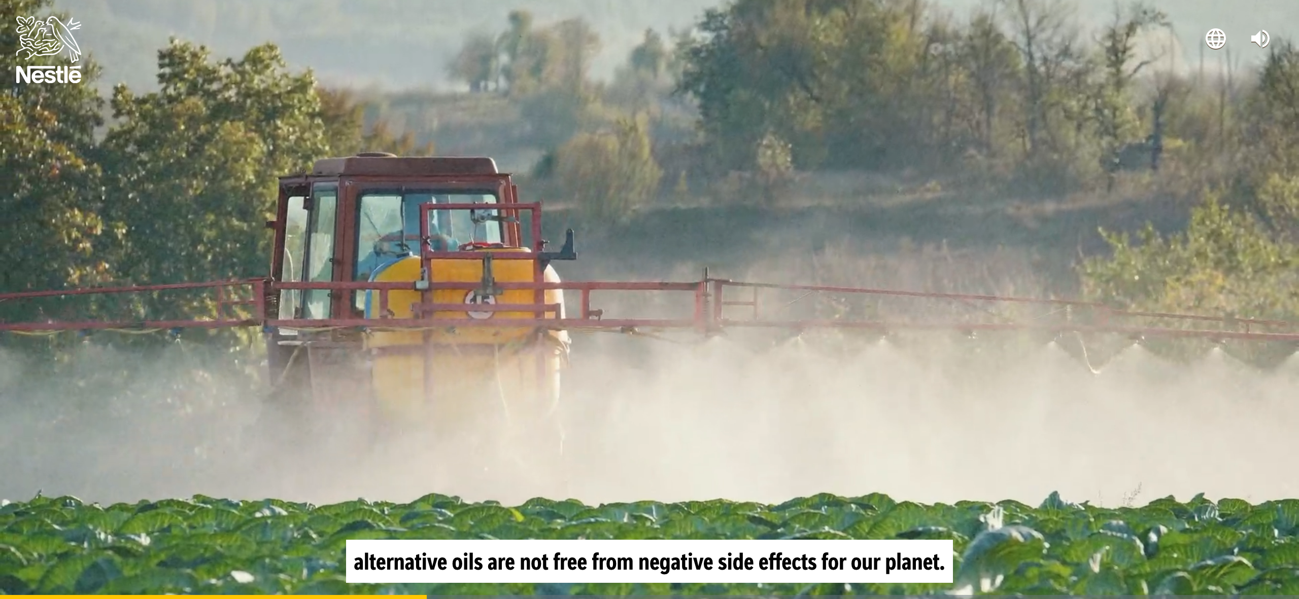 Nestle - Beneath the surface, greenwashing interactive which offers false arguments