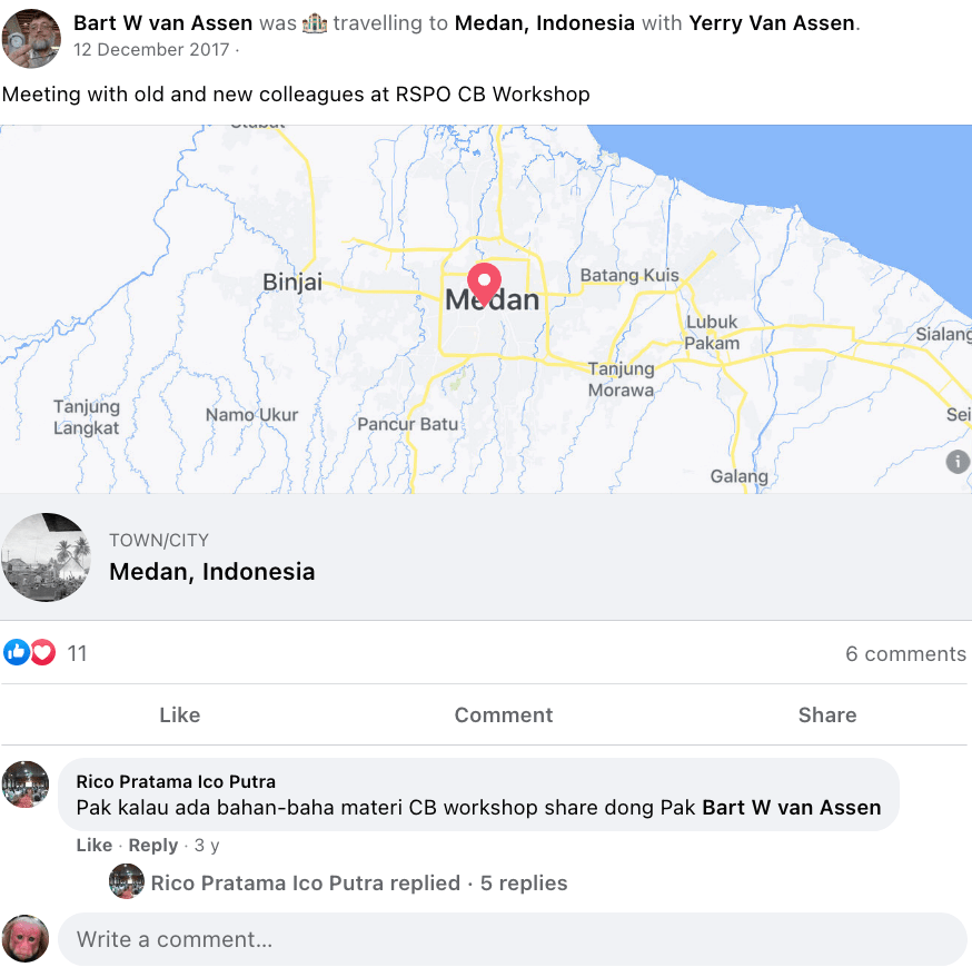 Bart Van Assen AKA @palmoiltruther and 3 other banned Twitter accounts @wildingrocks @thewicorman @bartwvanassen, banned for abuse and harassment of people exposing corruption of RSPO so-called 'sustainable' palm oil