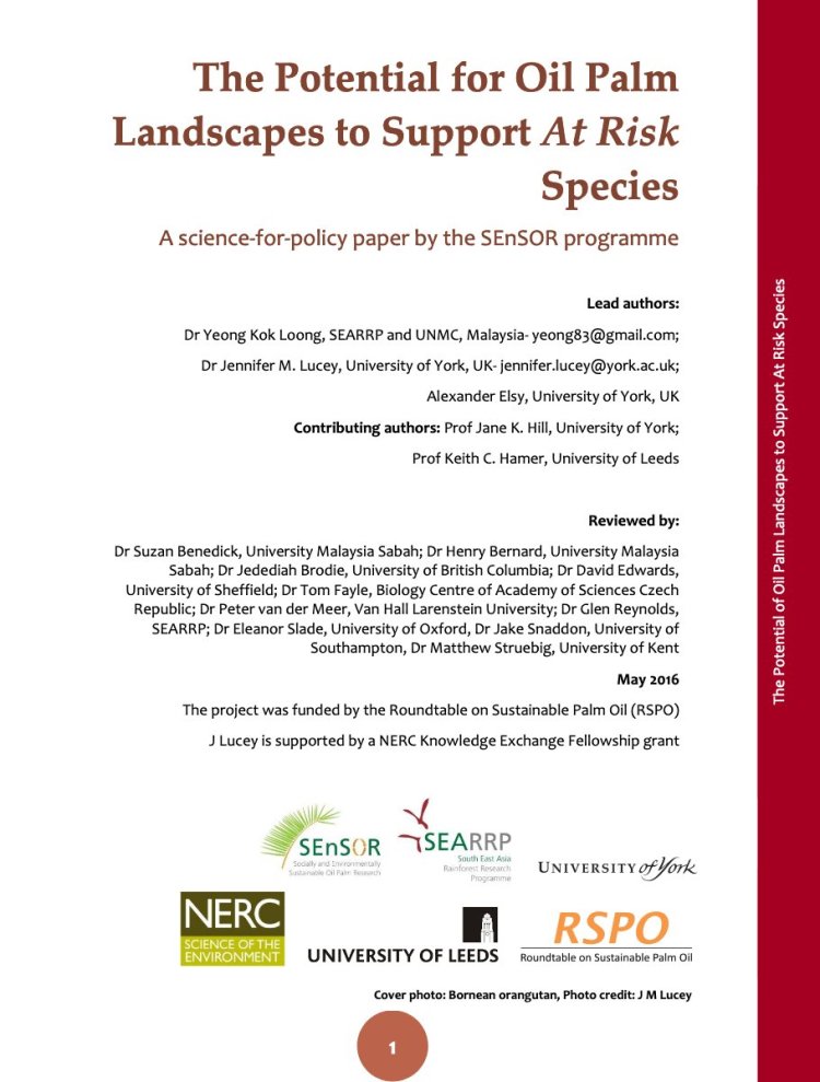 Science for Policy paper by the SEnSOR project 