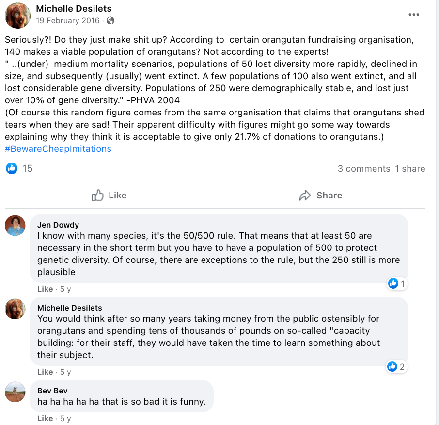 Michelle Desilets threatening and harassing people