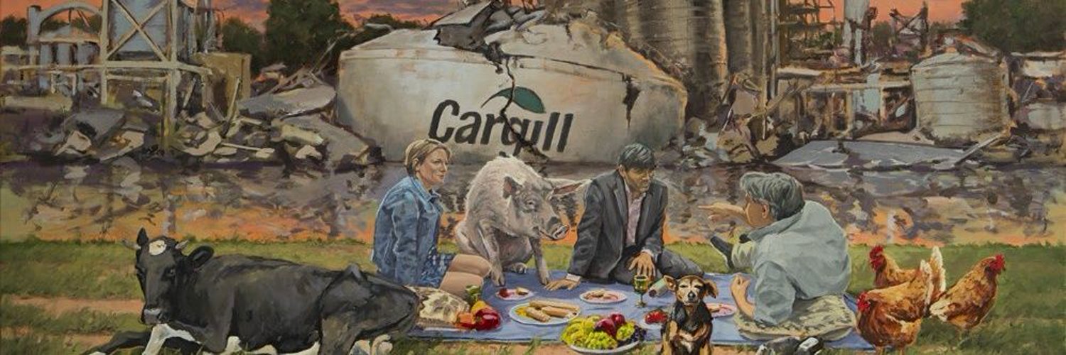 Greenwashing stock image - Cargill - Animal Utopia by Hartmut Kiewurt https://hartmutkiewert.de/werk/animal-utopia/