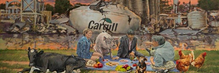 Greenwashing stock image - Cargill - Animal Utopia by Hartmut Kiewurt https://hartmutkiewert.de/werk/animal-utopia/