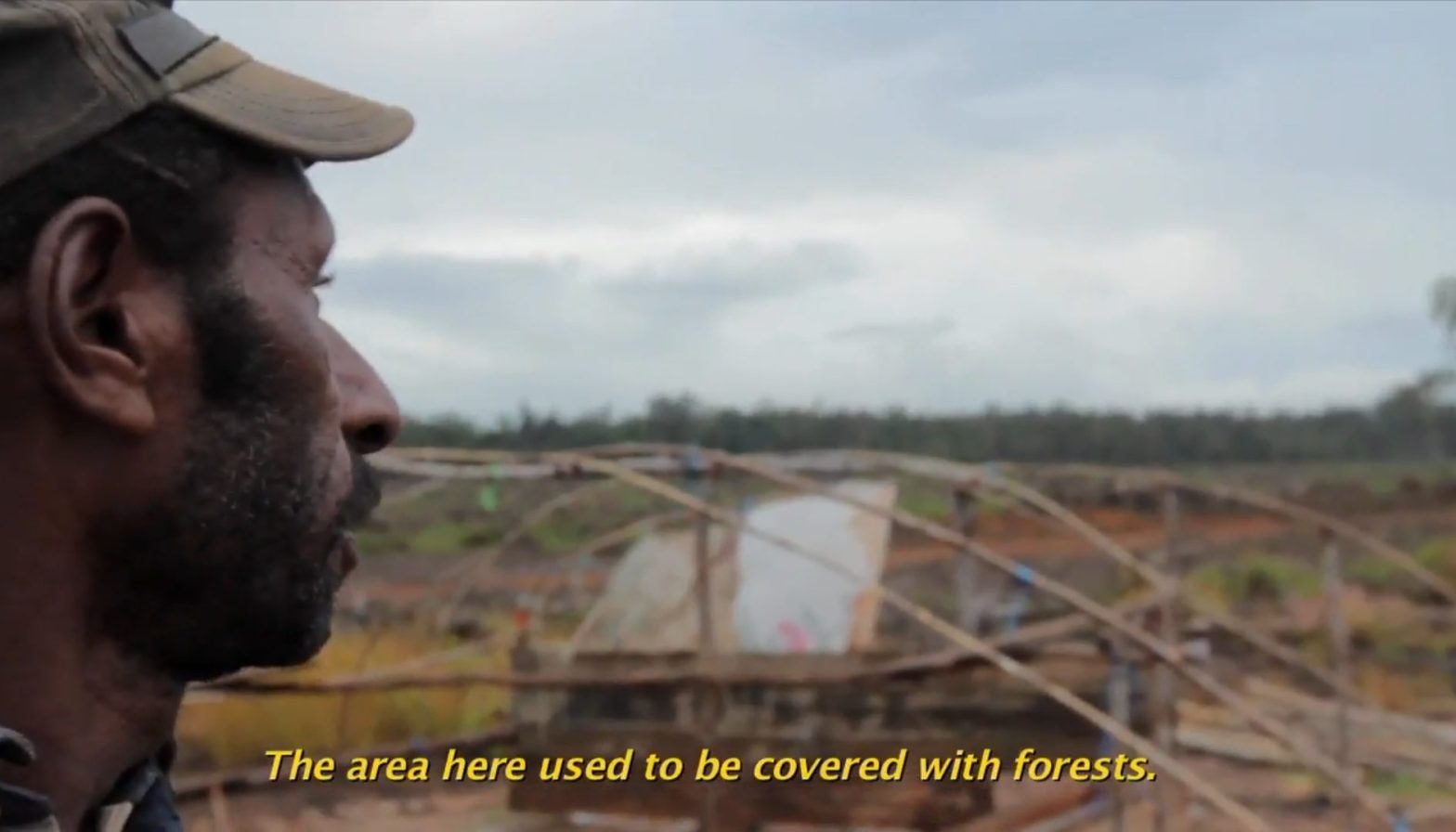 A still from the documentary: by Mama Malind su Hilang (Our Land Has Gone) Nanang Sujana Watch on Youtube: https://www.youtube.com/watch?v=RqYoRh1aApg