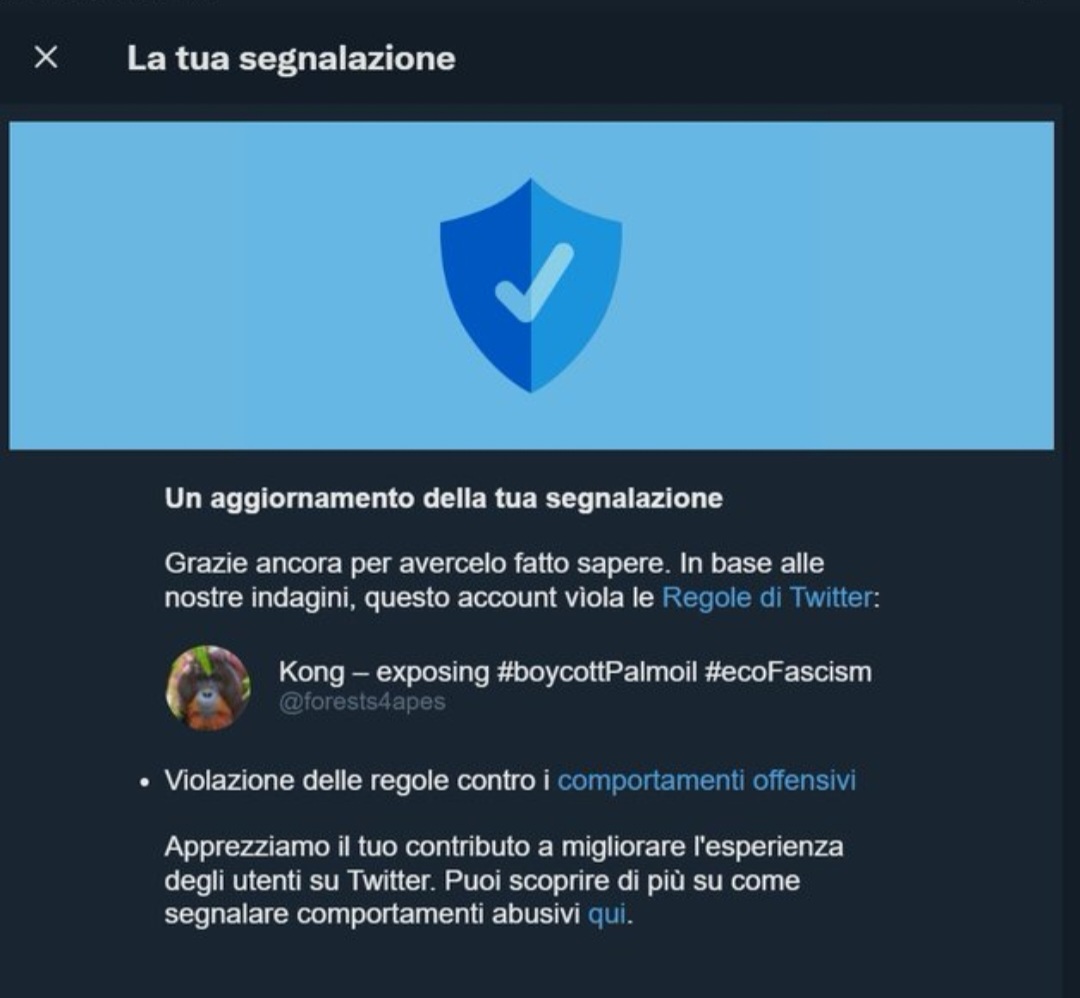 Notorious troll working for the palm oil industry @forests4apes AKA Bart W Van Assen is banned from Twitter for harassment and abuse of those who choose to boycott palm oil.