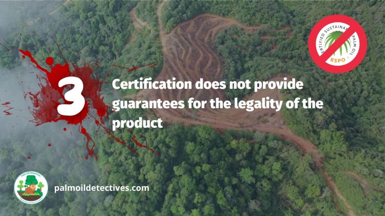 3. Certification does not provide guarantees for the legality of the product