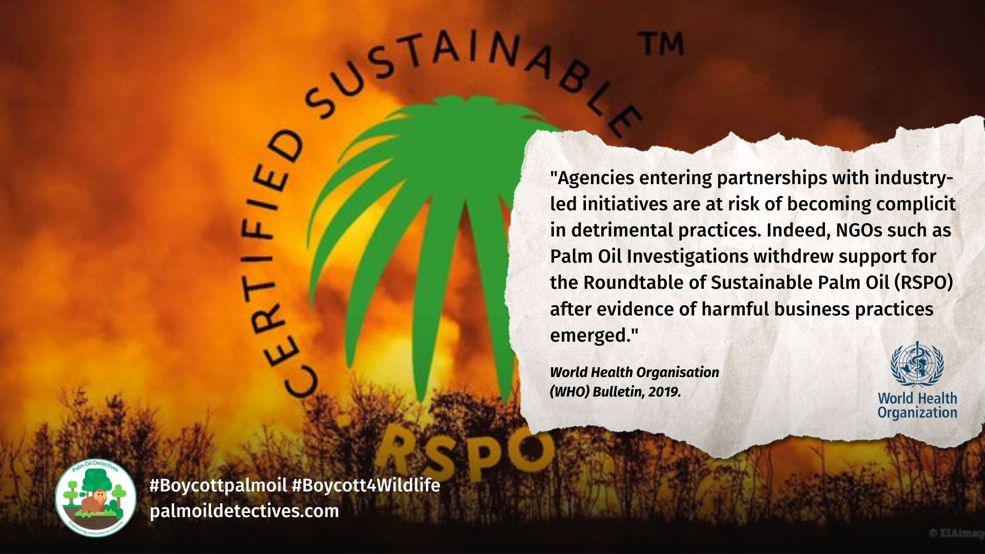 WHO Bulletin Report: Greenwashing and lobbying by the RSPO and RSPO members