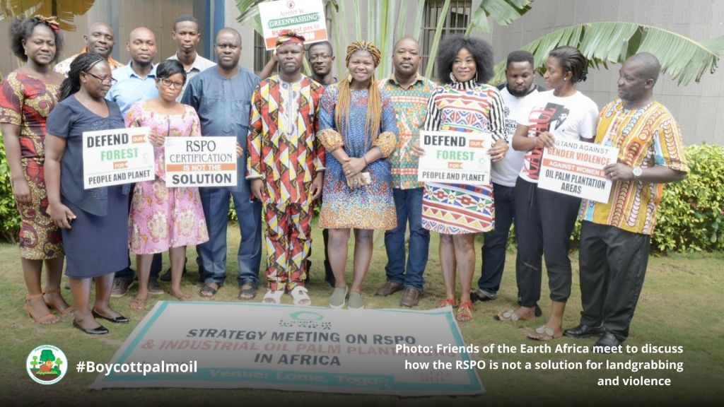 Photo_ Friends of the Earth Africa meet to discuss how the RSPO is not a solution for landgrabbing and violence