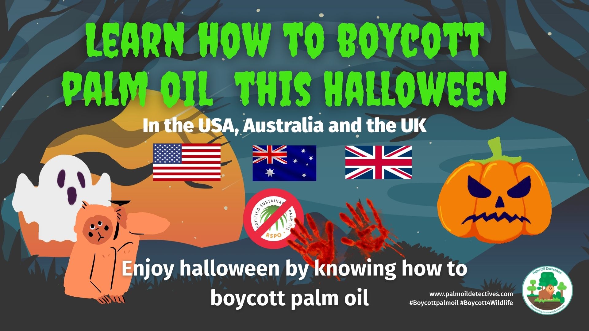 Learn how to boycott palm oil this Halloween