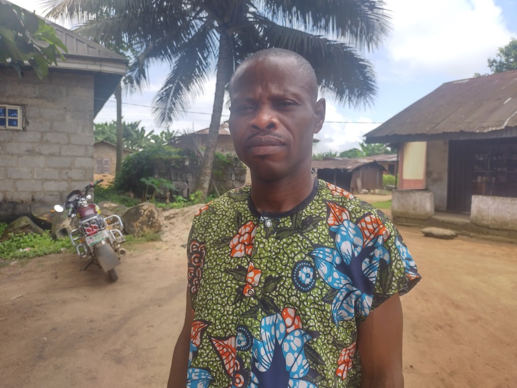 Elenwo Joseph in his community, Elele. Photo by Elfredah Kevin-Alerechi