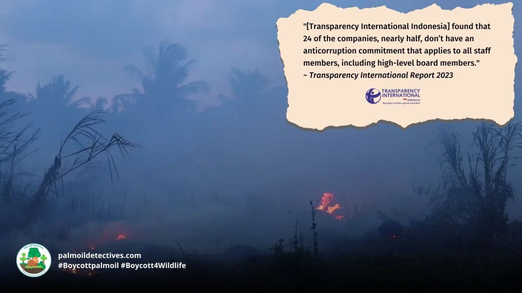 Transparency International report: corruption and corporate capture in Indonesia's Top 50 palm oil companies