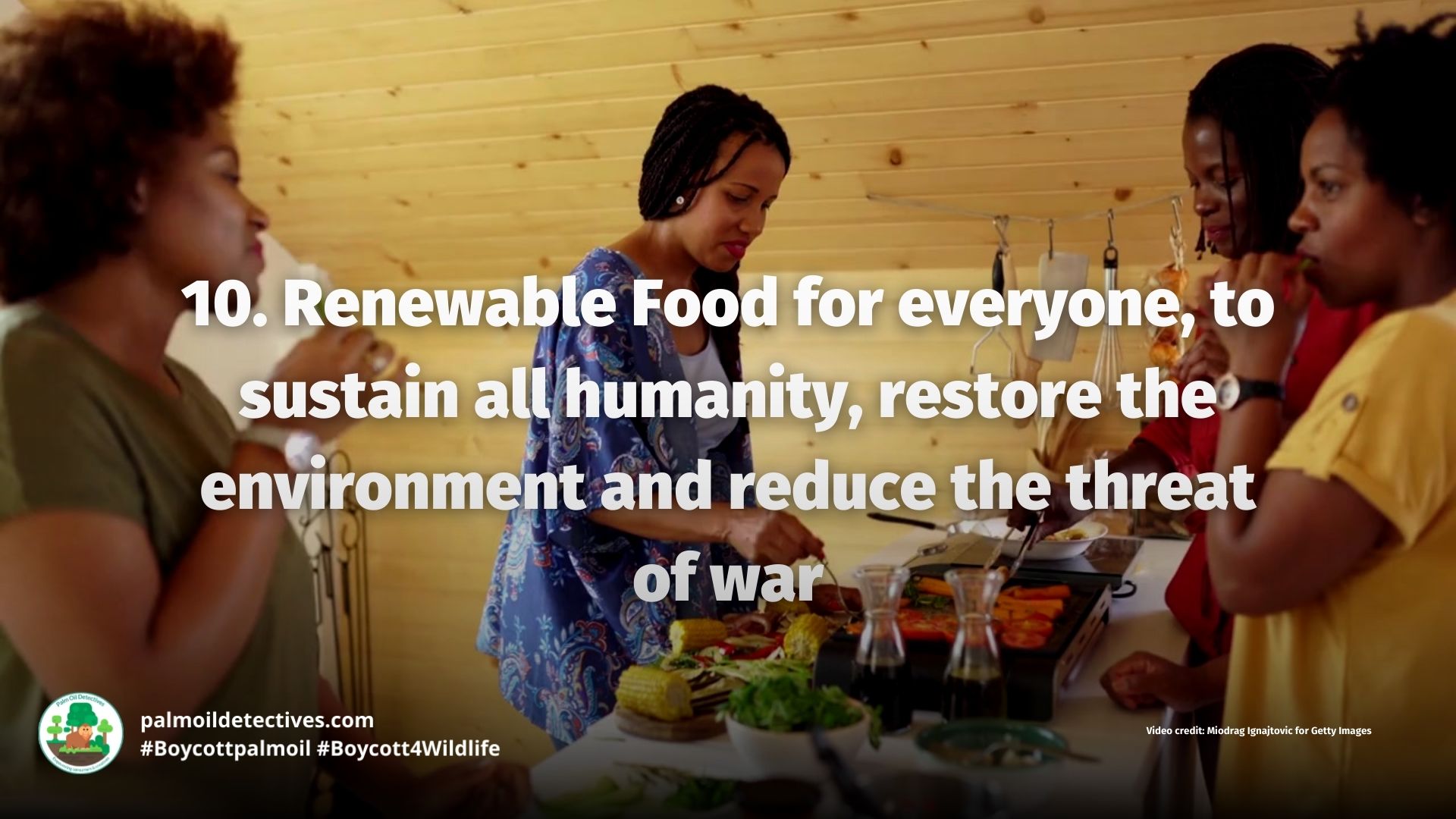 Renewable Food for everyone, to sustain all humanity, restore the environment and reduce the threat of war