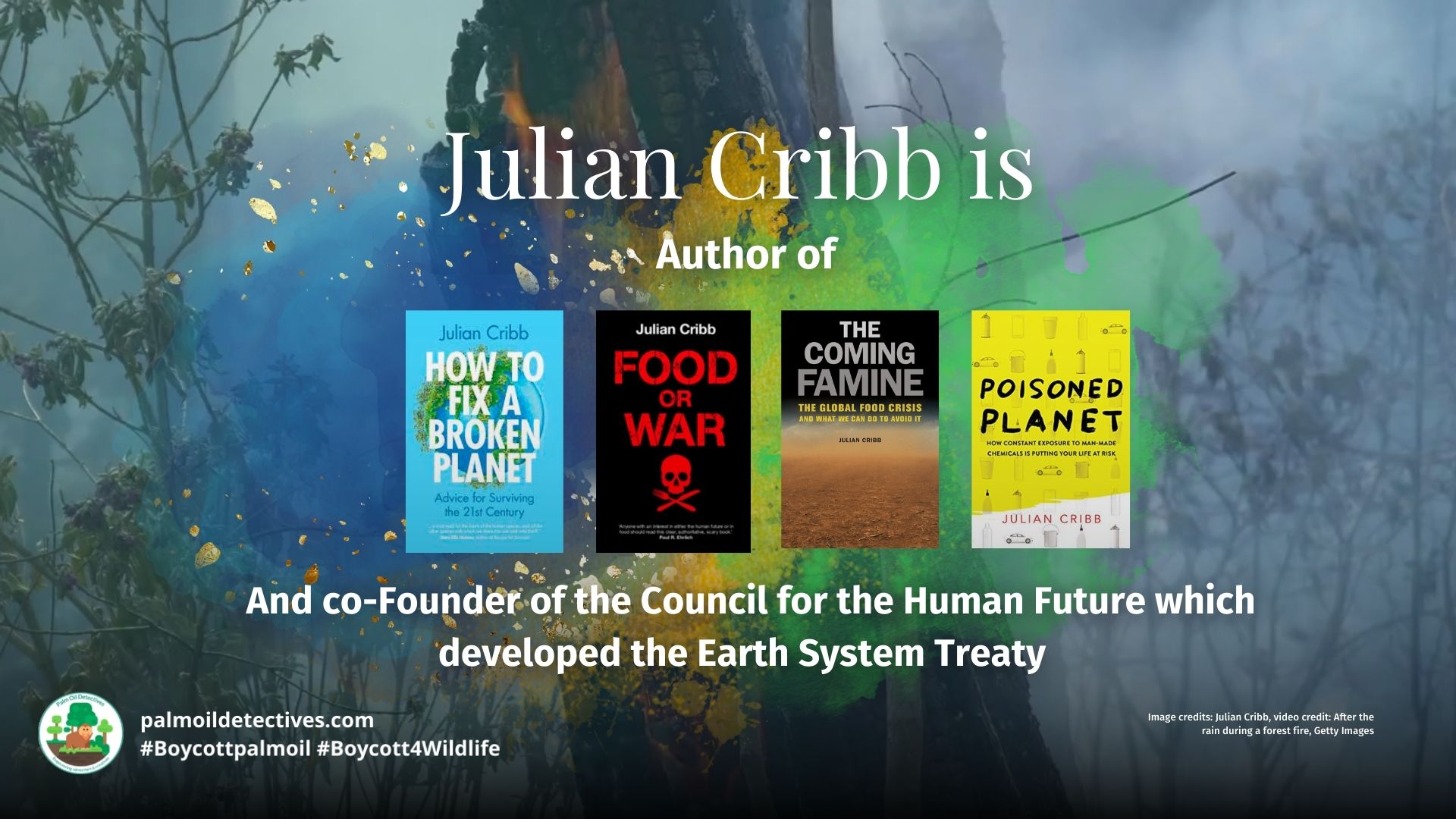 Julian Cribb is author of many books including How to Fix and Broken Planet; Food and War; The Coming Famine and Poisoned Planet. He is co-founder of the Council for the Human Future which developed the Earth System Treaty