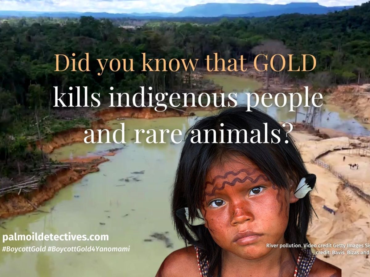 Did you know that gold kills indigenous people and rare&nbsp;animals?