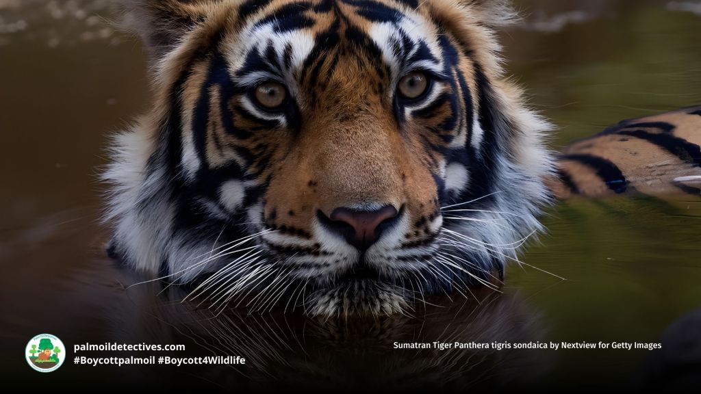 Sumatran Tiger Panthera tigris sondaica by Nextview for Getty Images