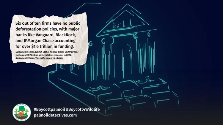 Finance giants JP Morgan and Vanguard fuel $8.9 trillion deforestation economy - banks are complicit in ecocide
