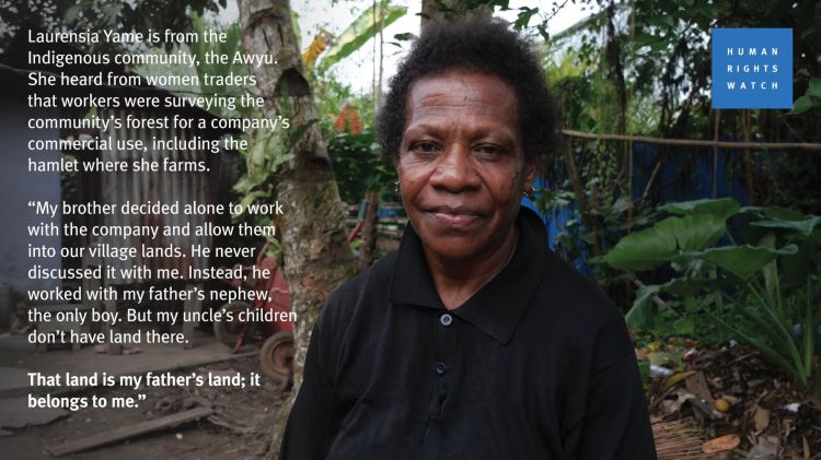Laurensia Yame - Papuan women will not be silenced while palm oil behemoths consume their land